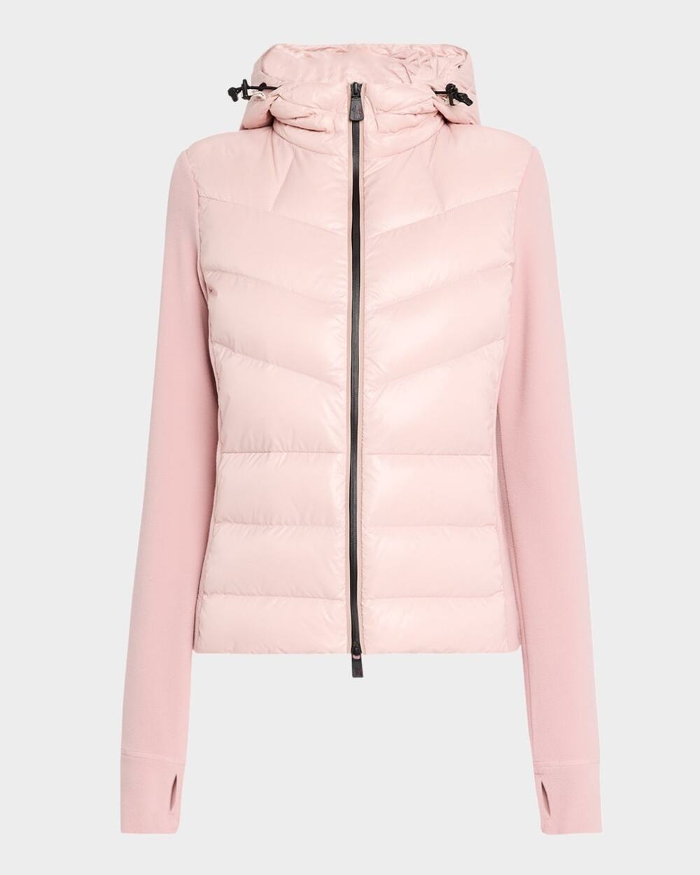 Moncler Grenoble Puffer Polar Fleece Zip-Up Cardigan - S